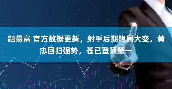 融易富 官方数据更新，射手后期格局大变，黄忠回归强势，苍已登顶第一
