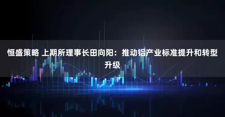 恒盛策略 上期所理事长田向阳：推动铝产业标准提升和转型升级